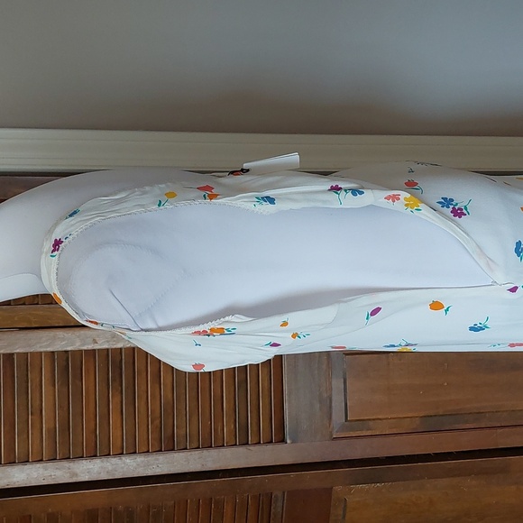 NWT Rumored North Country White Floral Maxi Dress Sz L - Picture 7 of 13